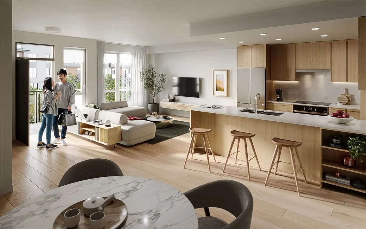 Living Room Kitchen